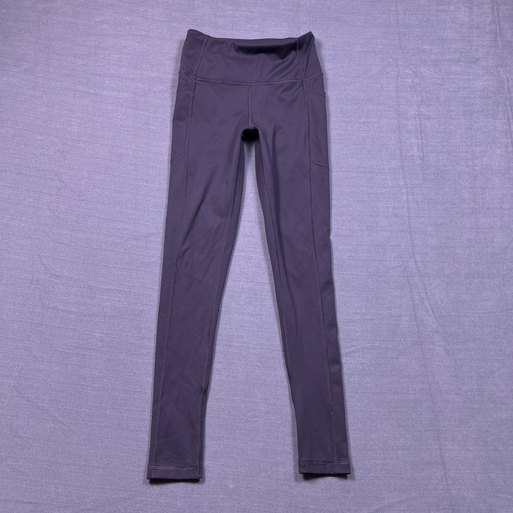 Victoria's Secret Light Gray High Waist Leggings Pockets Workout Pants Size‎ 2